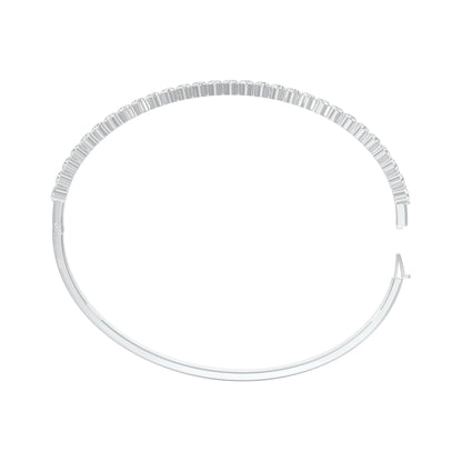 Lined in Light Diamond Kada Bracelet 18 KT / White Gold