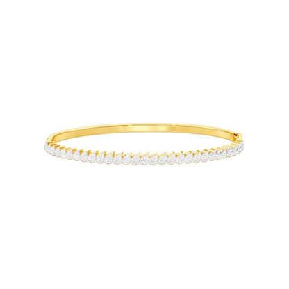 Lined in Light Diamond Kada Bracelet 18 KT / Yellow Gold