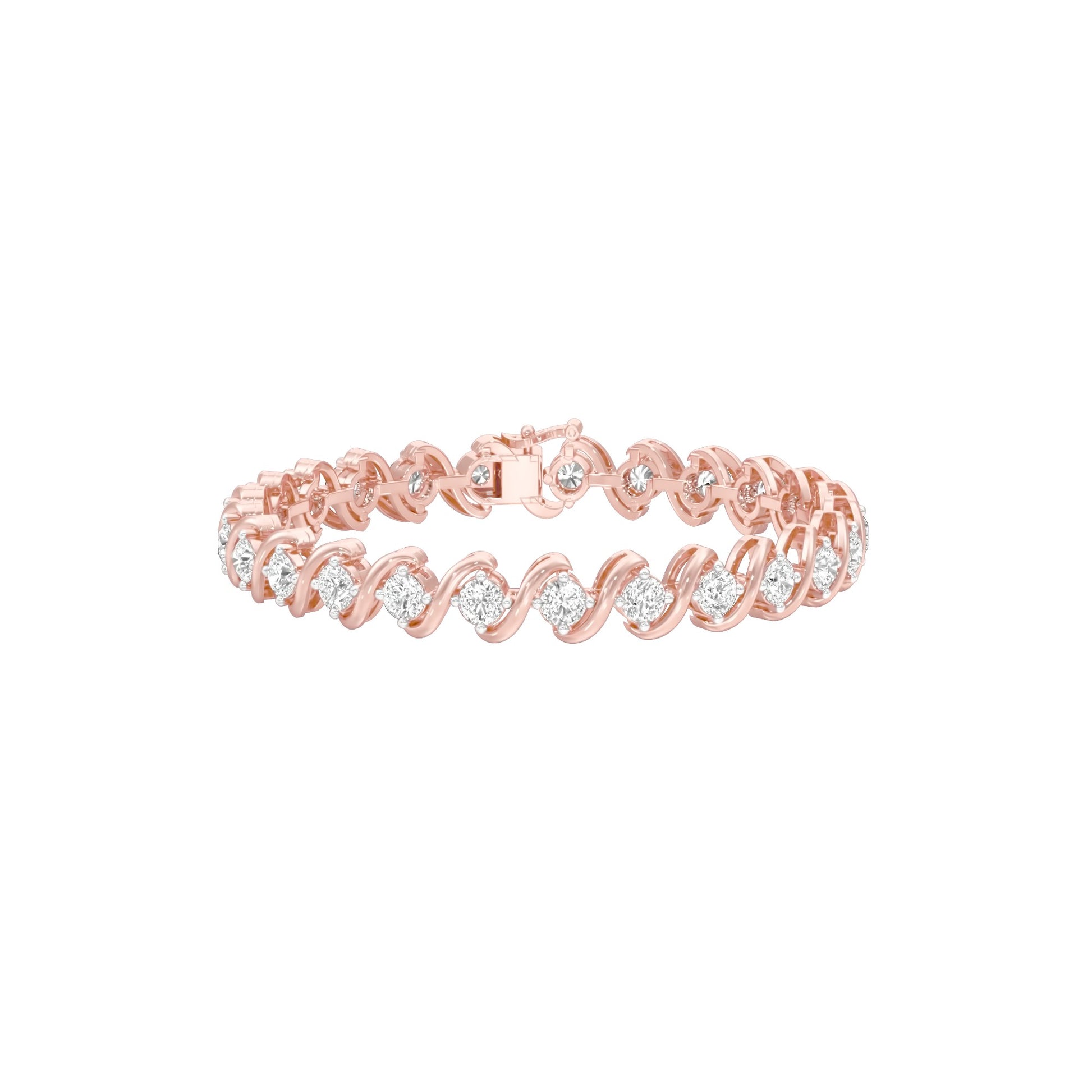 Circles of Devotion Diamond Tennis Bracelet 18 KT / Rose Gold