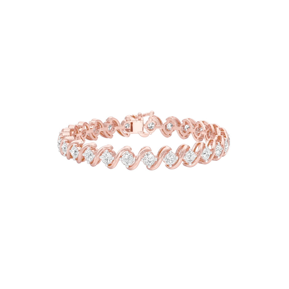 Circles of Devotion Diamond Tennis Bracelet 18 KT / Rose Gold