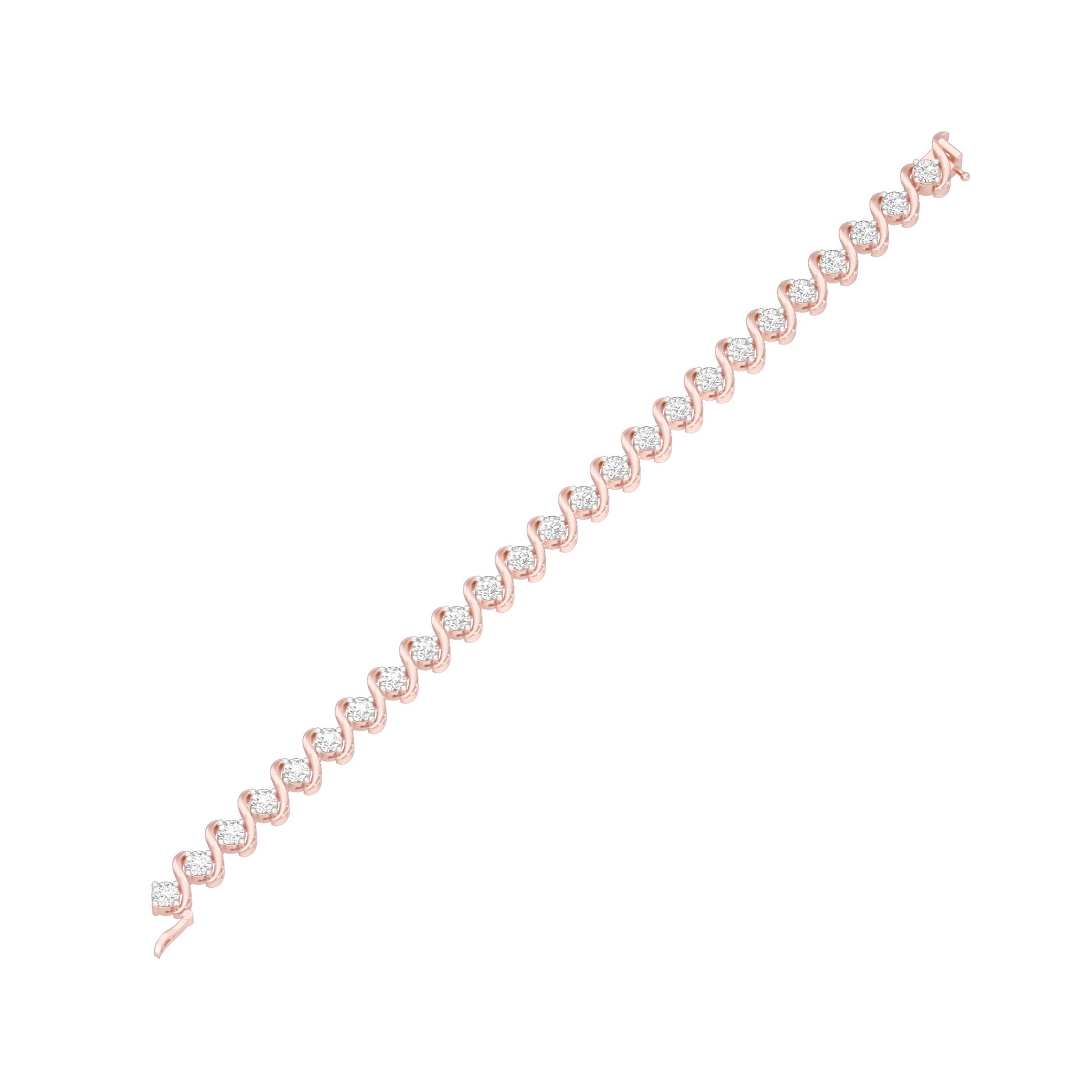 Circles of Devotion Diamond Tennis Bracelet 18 KT / Rose Gold