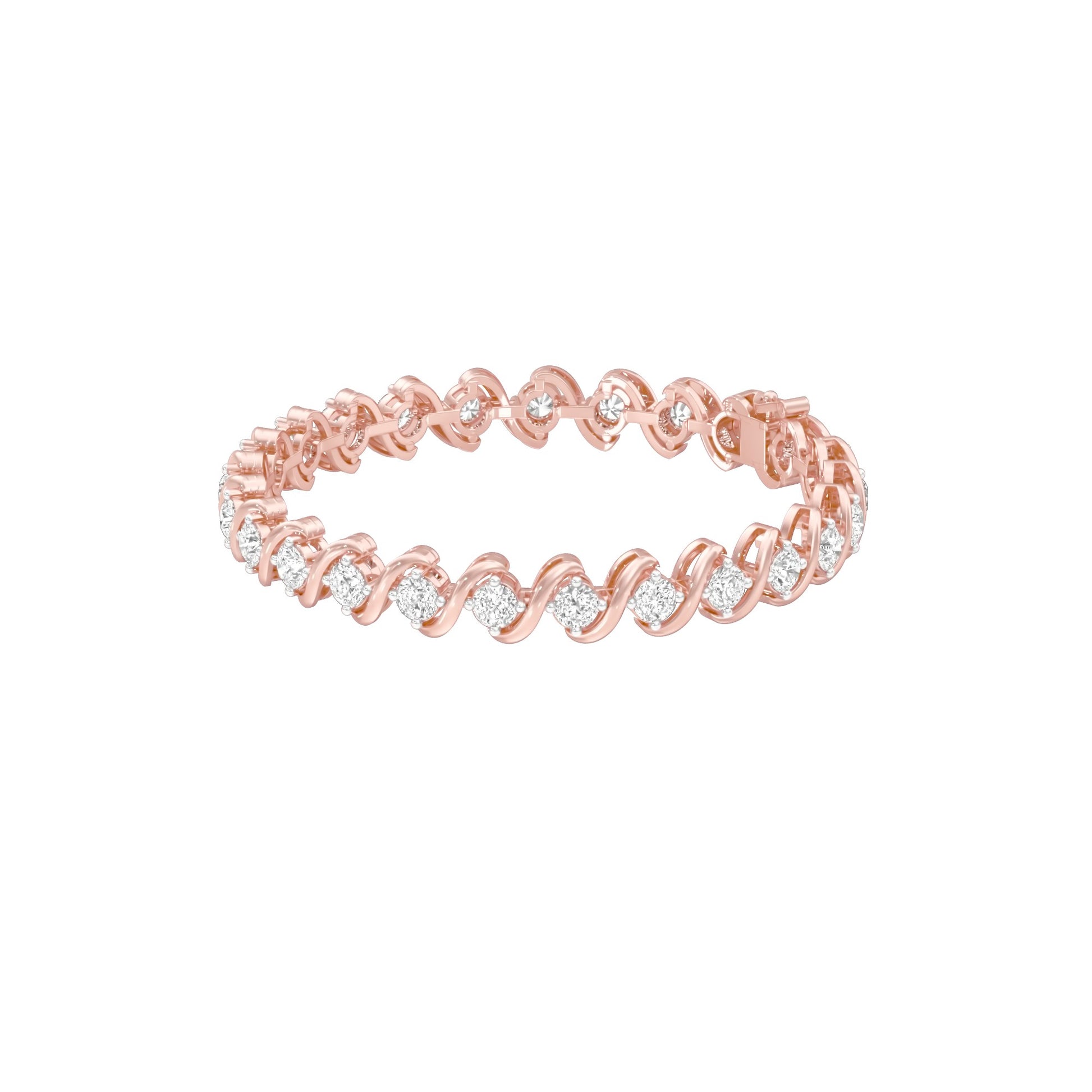 Circles of Devotion Diamond Tennis Bracelet 18 KT / Rose Gold