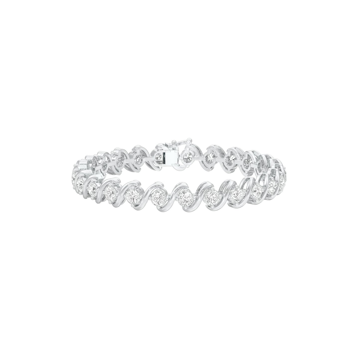 Circles of Devotion Diamond Tennis Bracelet 18 KT / White Gold