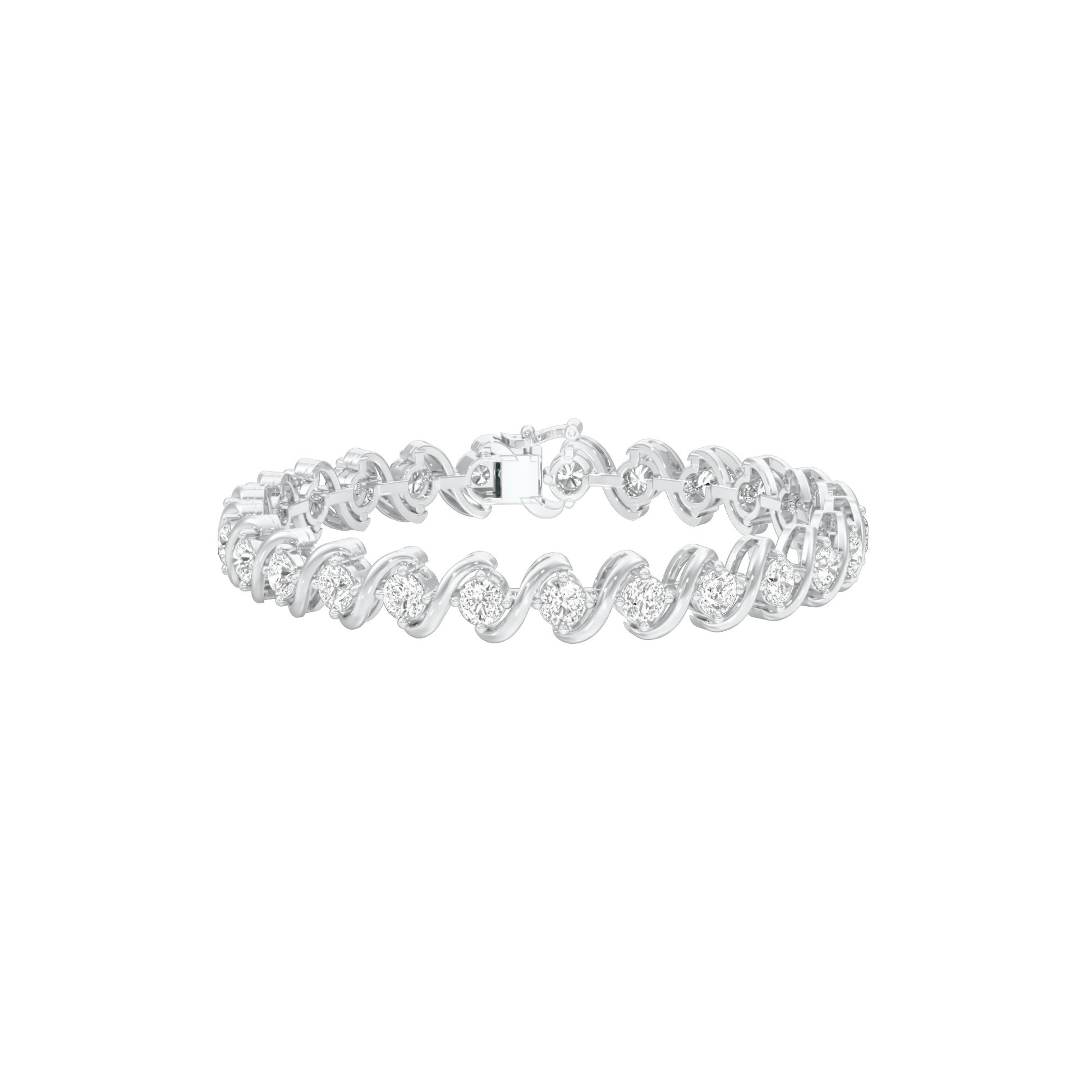 Circles of Devotion Diamond Tennis Bracelet 18 KT / White Gold