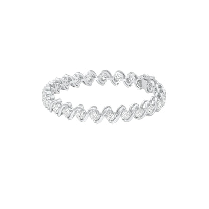 Circles of Devotion Diamond Tennis Bracelet 18 KT / White Gold
