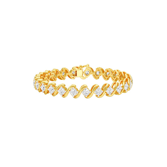 Circles of Devotion Diamond Tennis Bracelet 18 KT / Yellow Gold