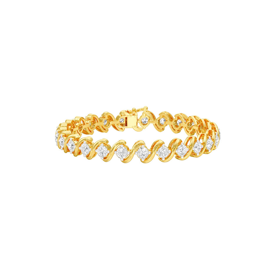 Circles of Devotion Diamond Tennis Bracelet 18 KT / Yellow Gold