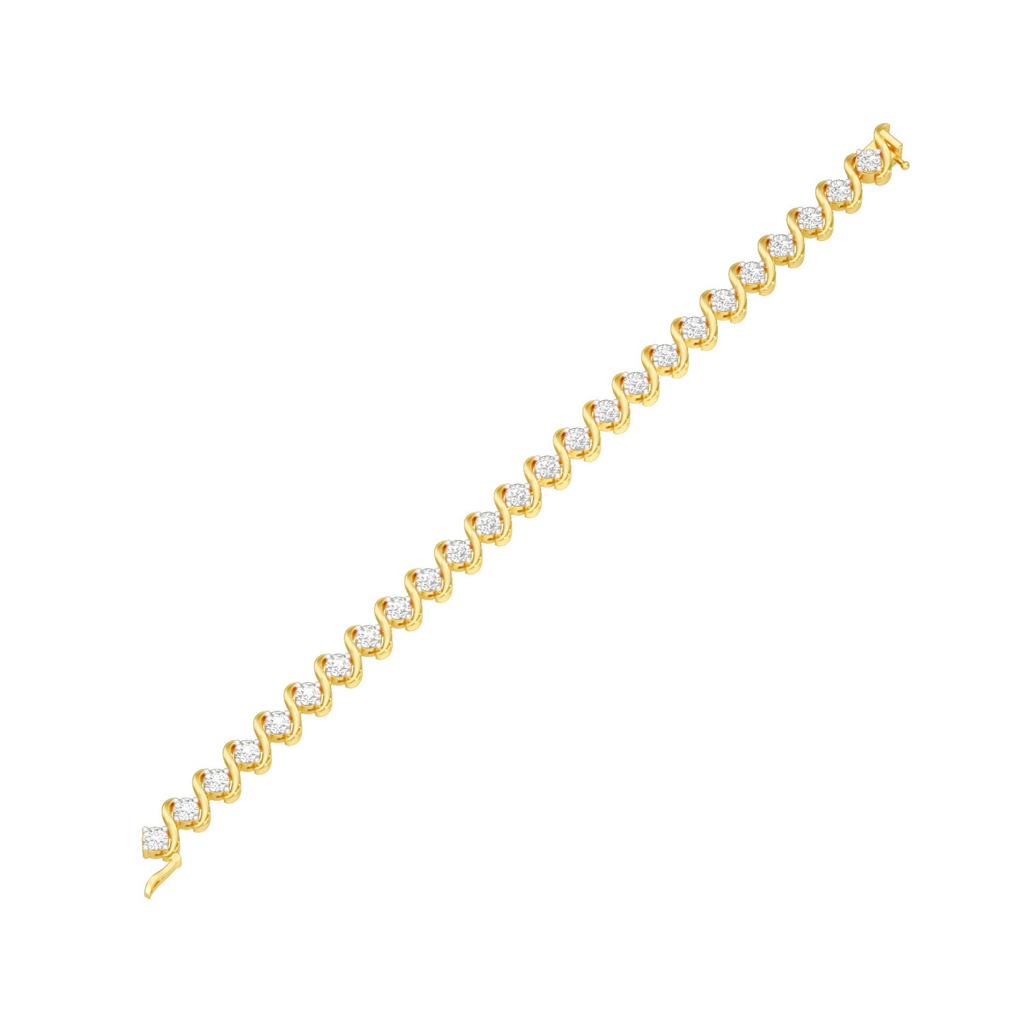 Circles of Devotion Diamond Tennis Bracelet 18 KT / Yellow Gold