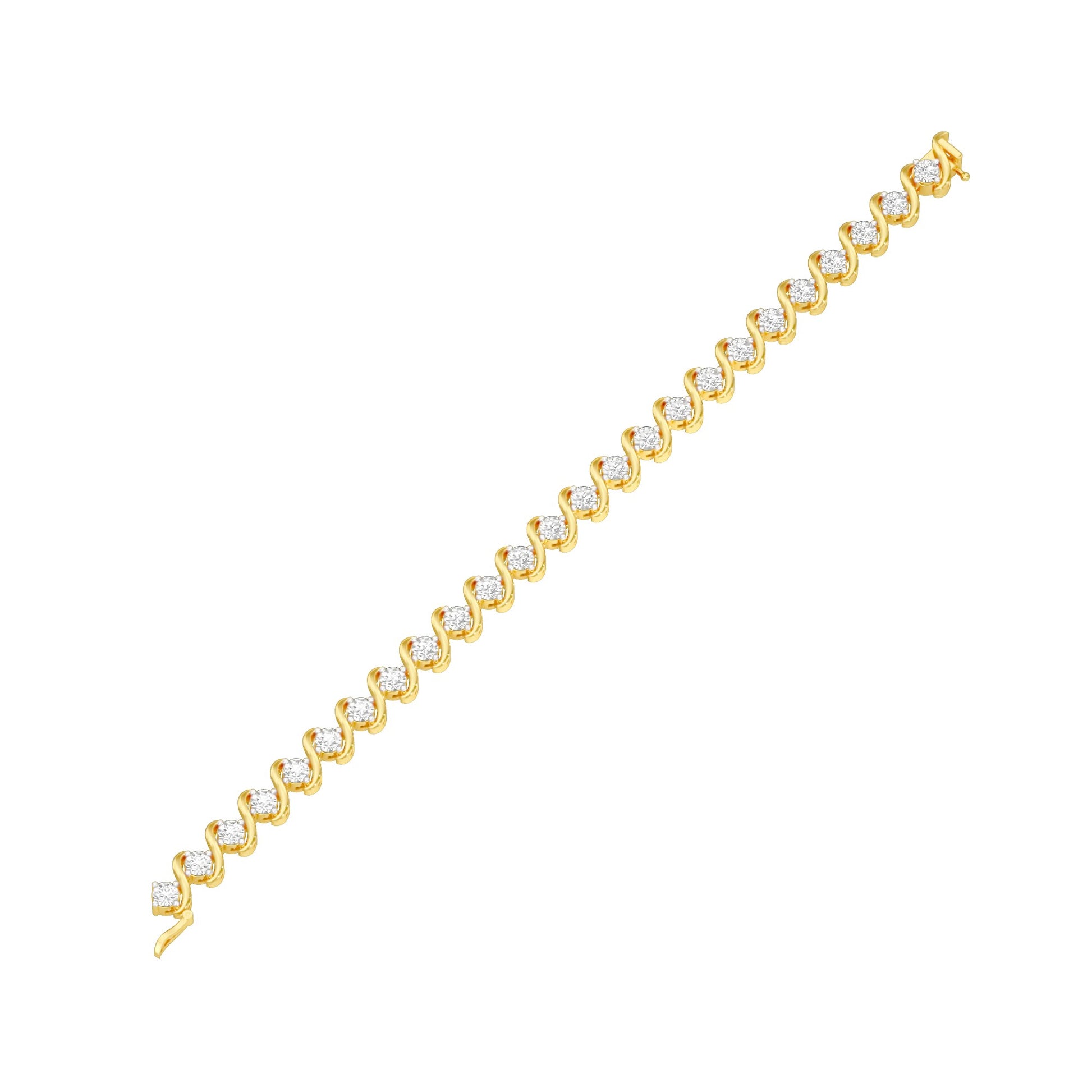 Circles of Devotion Diamond Tennis Bracelet 18 KT / Yellow Gold
