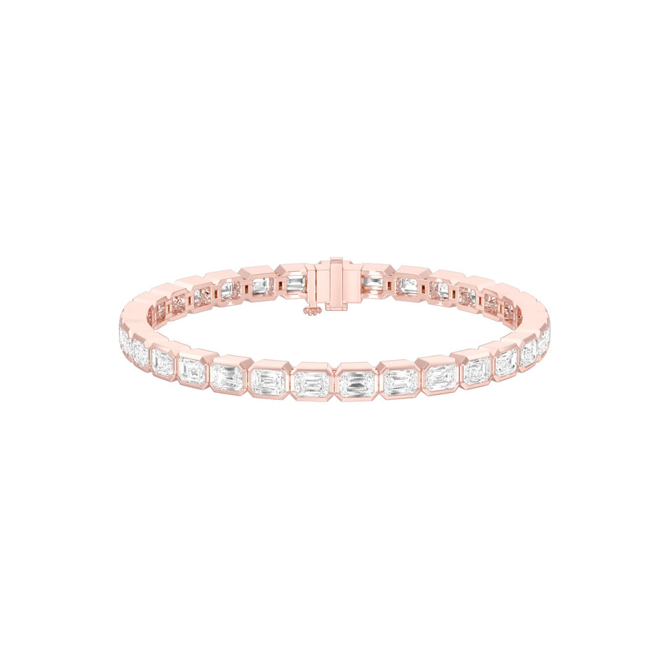 Velvet Orbit Diamond Tennis Bracelet 18 KT / Rose Gold