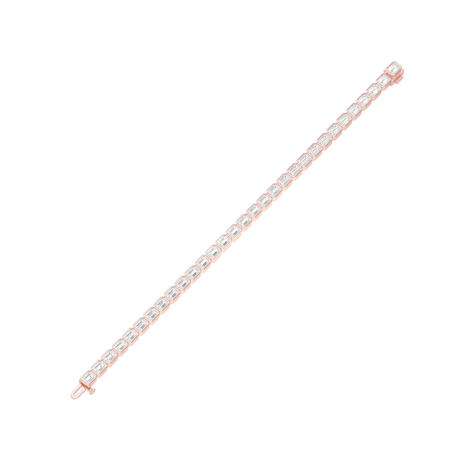Velvet Orbit Diamond Tennis Bracelet 18 KT / Rose Gold