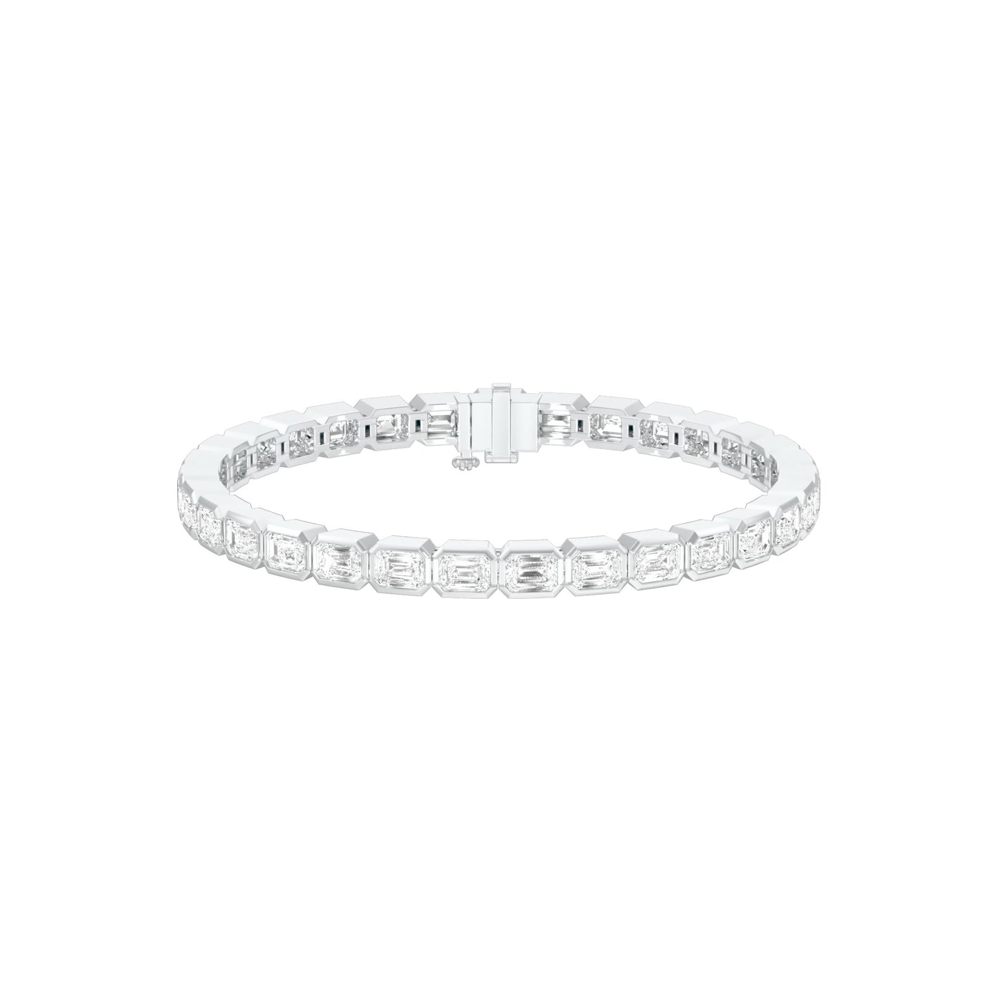 Velvet Orbit Diamond Tennis Bracelet 18 KT / White Gold