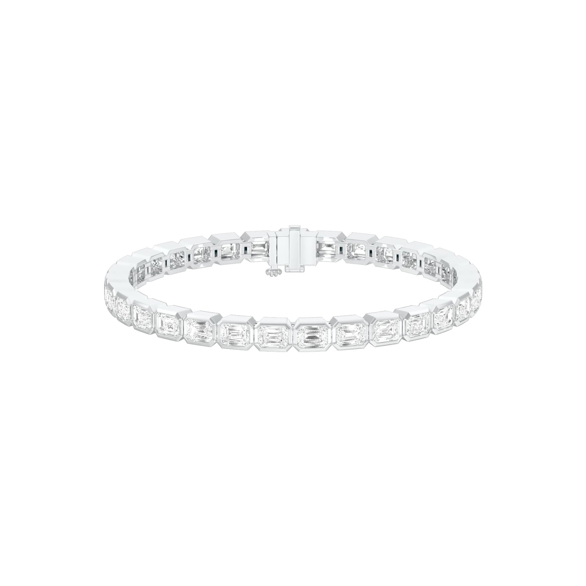 Velvet Orbit Diamond Tennis Bracelet 18 KT / White Gold