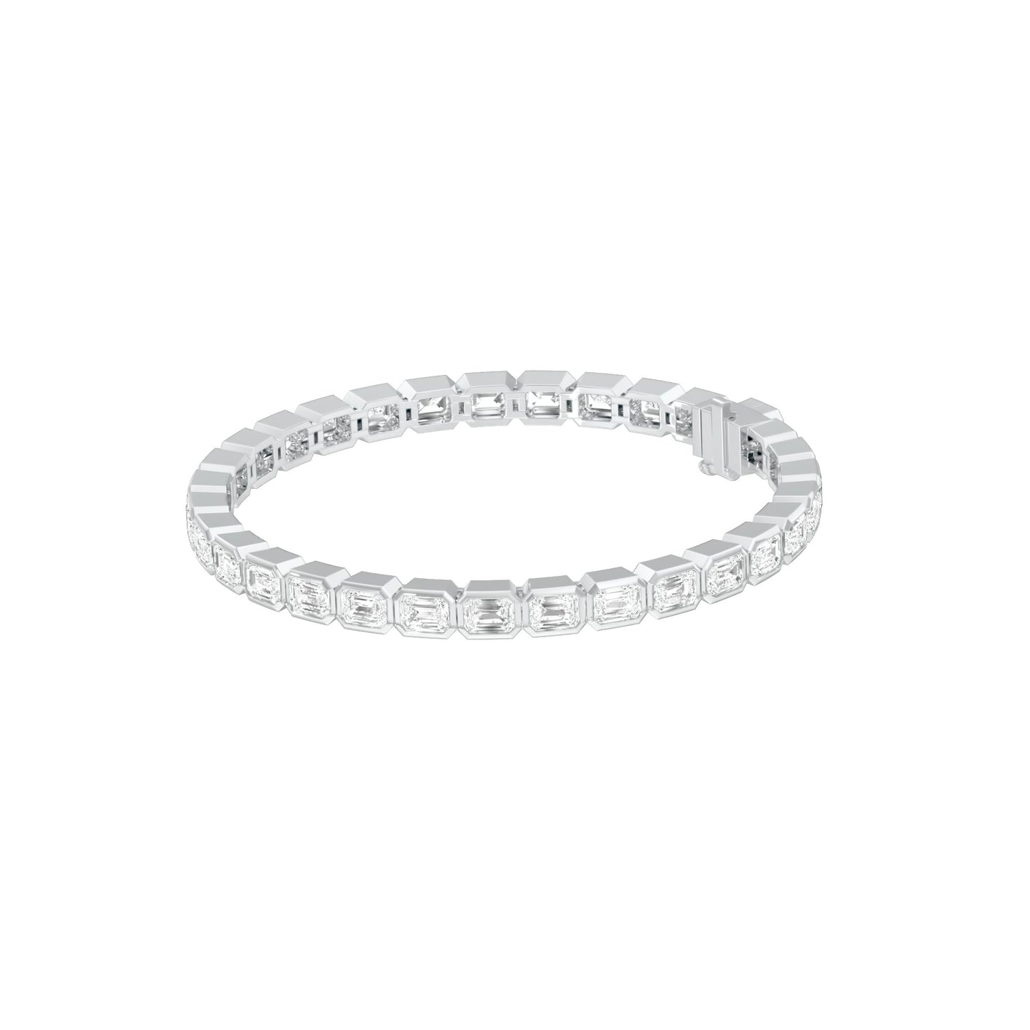 Velvet Orbit Diamond Tennis Bracelet 18 KT / White Gold