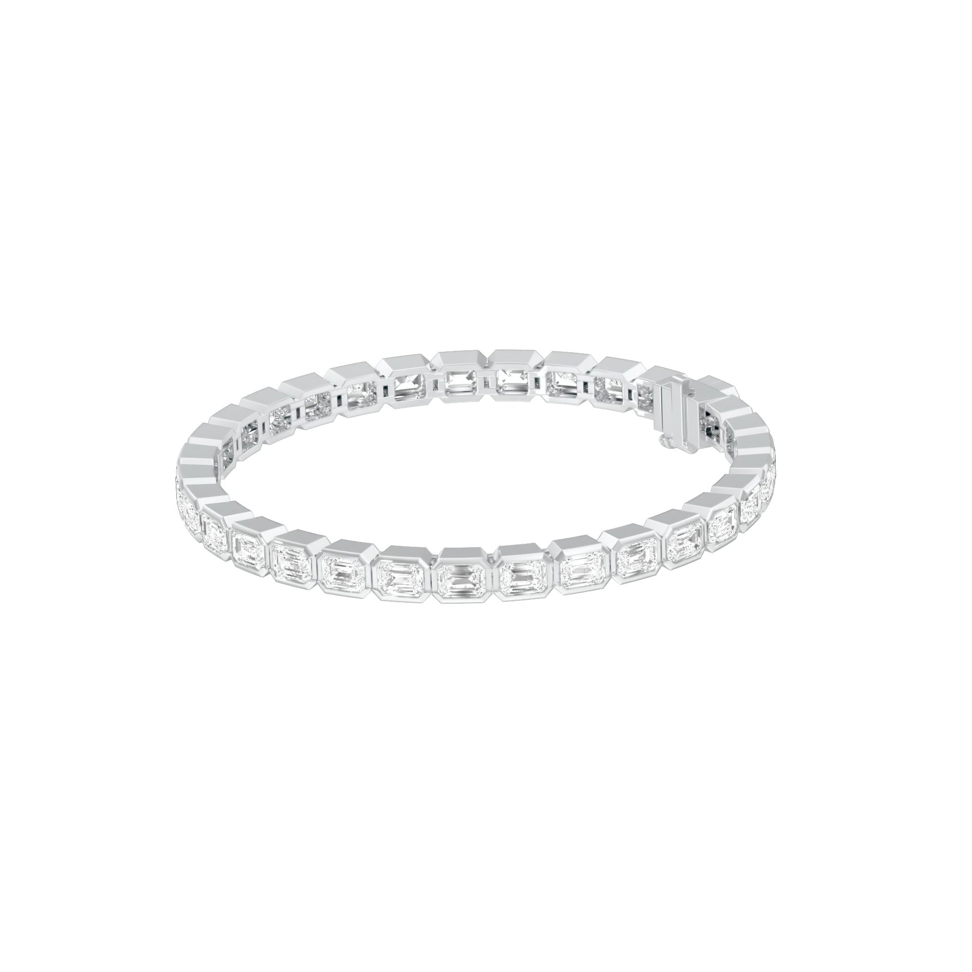 Velvet Orbit Diamond Tennis Bracelet 18 KT / White Gold