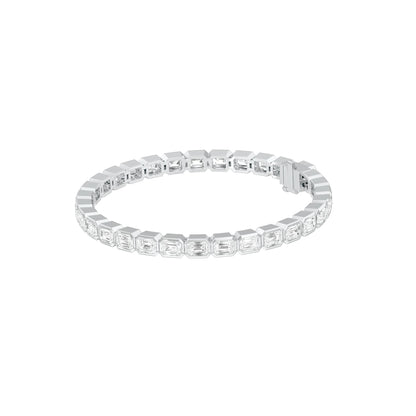 Velvet Orbit Diamond Tennis Bracelet 18 KT / White Gold