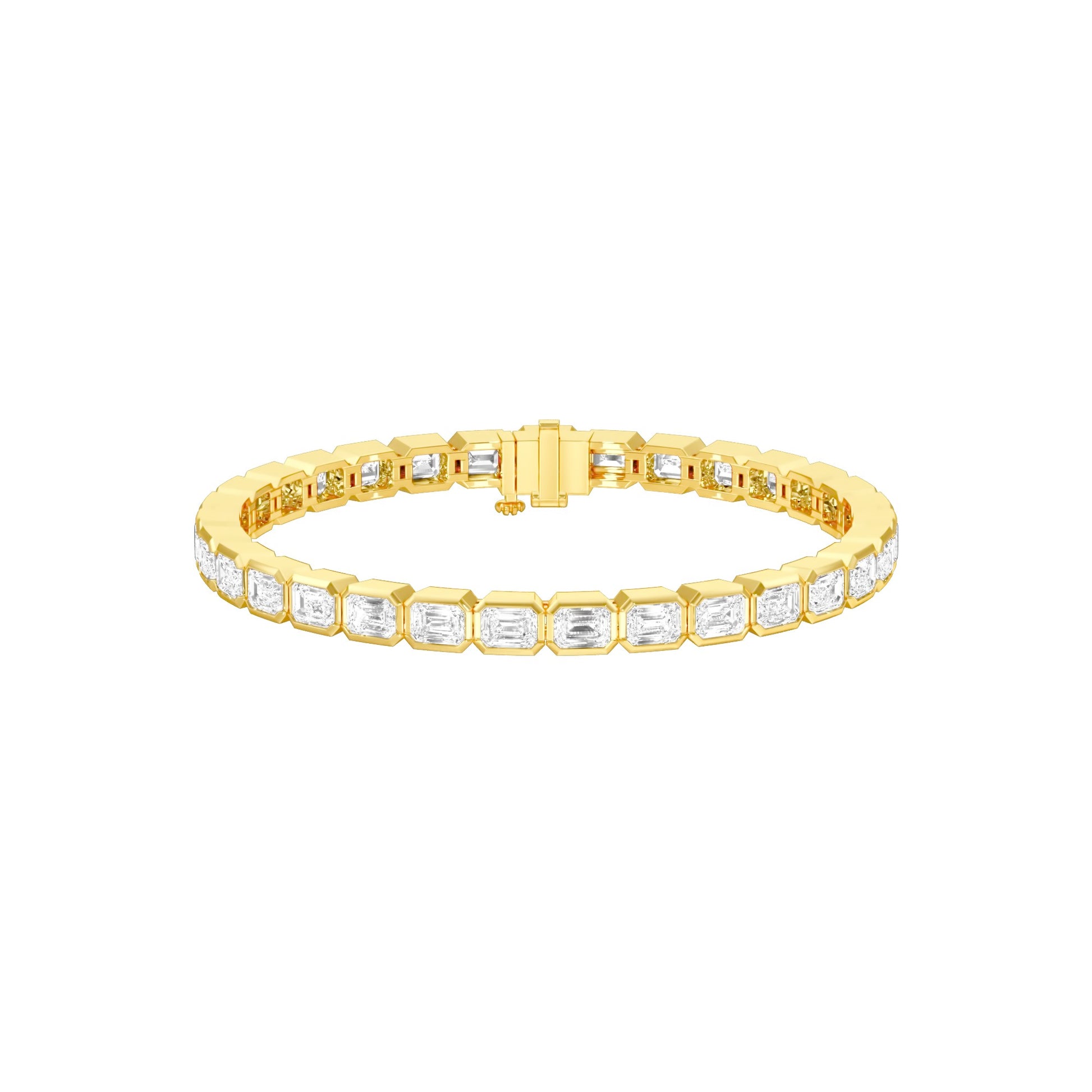 Velvet Orbit Diamond Tennis Bracelet 18 KT / Yellow Gold