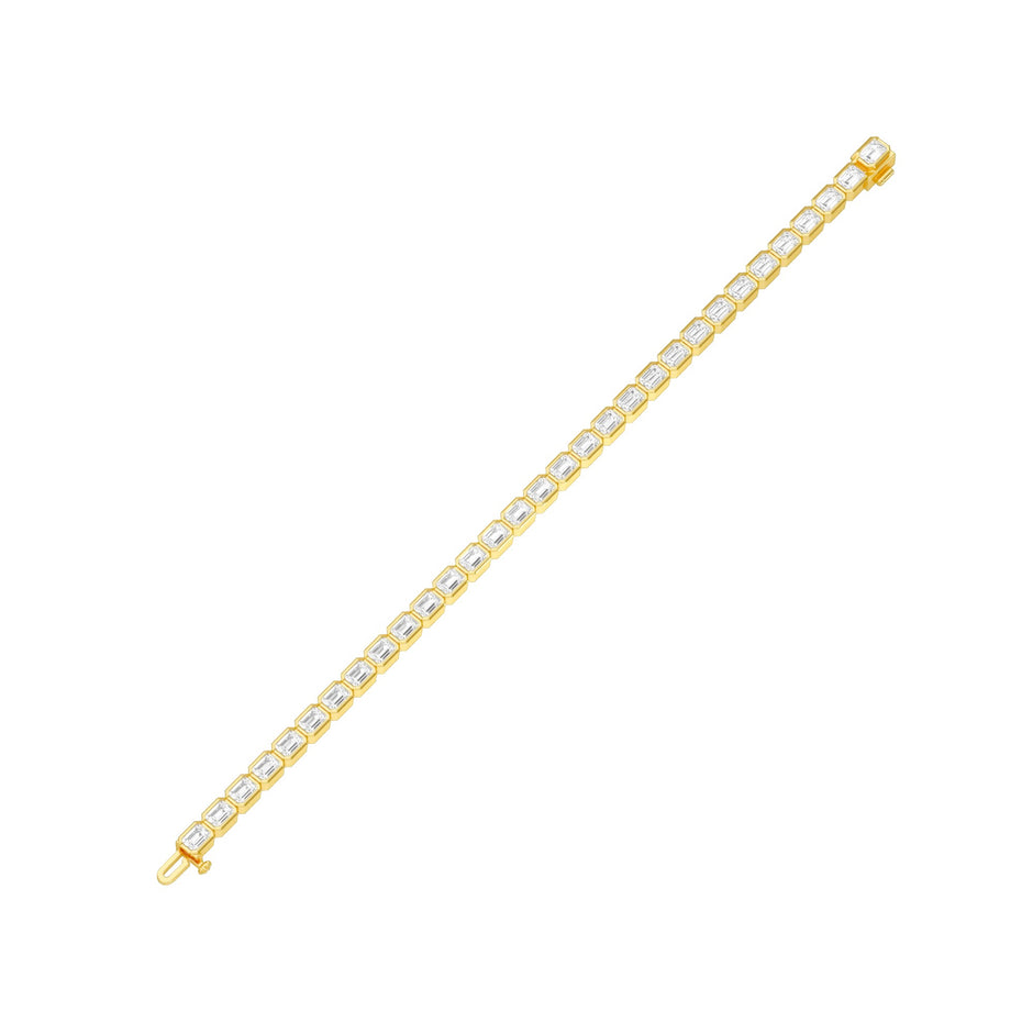 Velvet Orbit Diamond Tennis Bracelet 18 KT / Yellow Gold