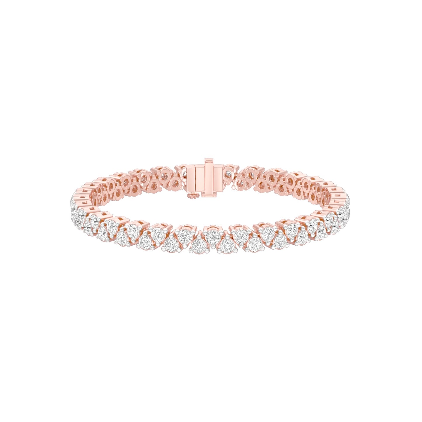 The Muse Loop Diamond Tennis Bracelet 18 KT / Rose Gold