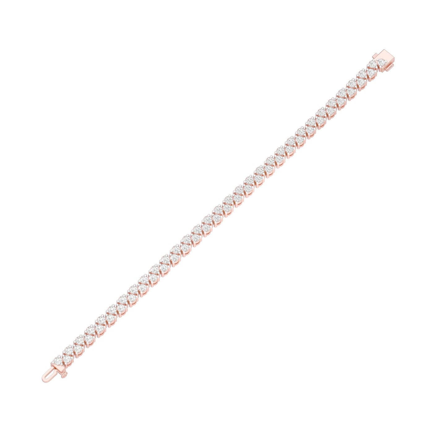 The Muse Loop Diamond Tennis Bracelet 18 KT / Rose Gold