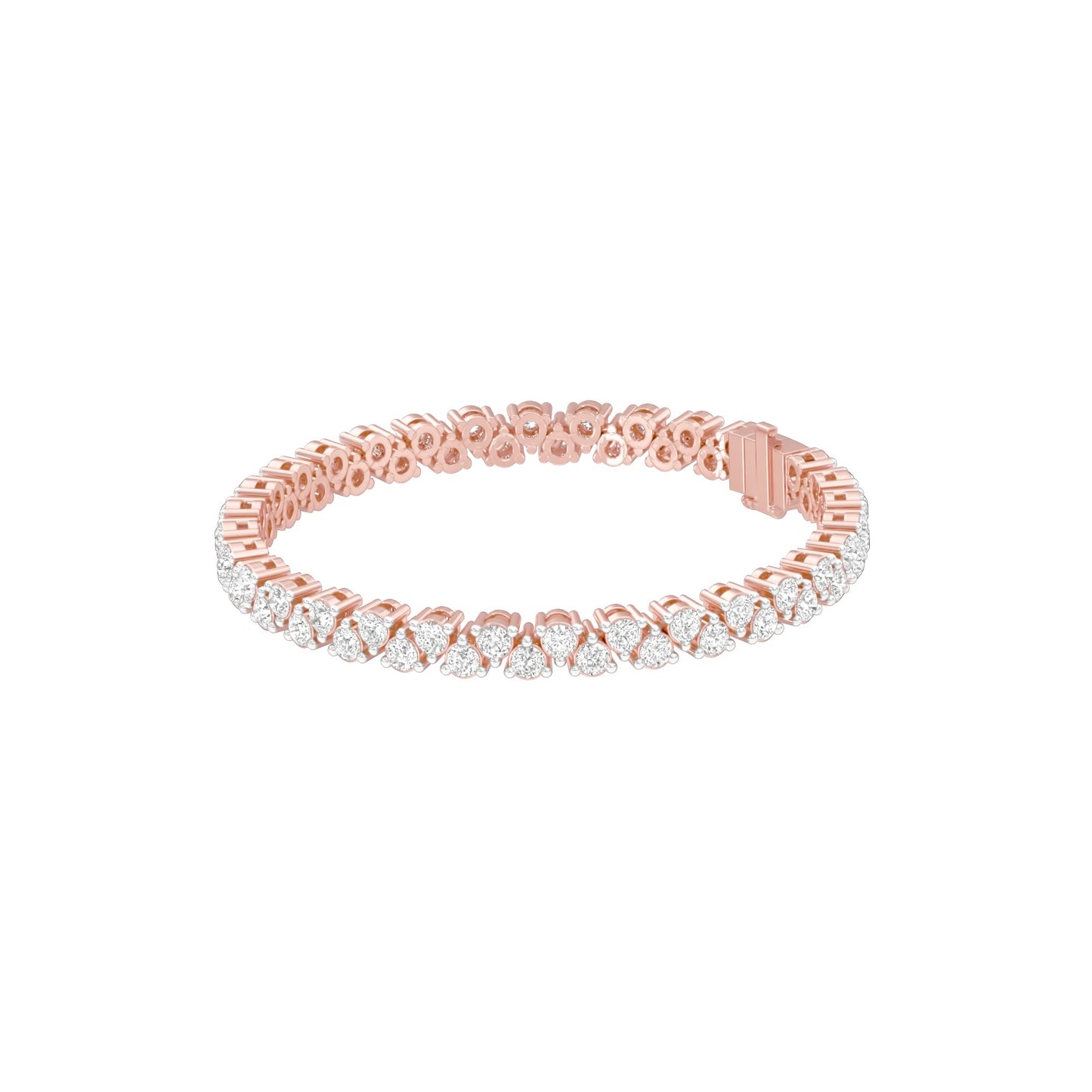 The Muse Loop Diamond Tennis Bracelet 18 KT / Rose Gold