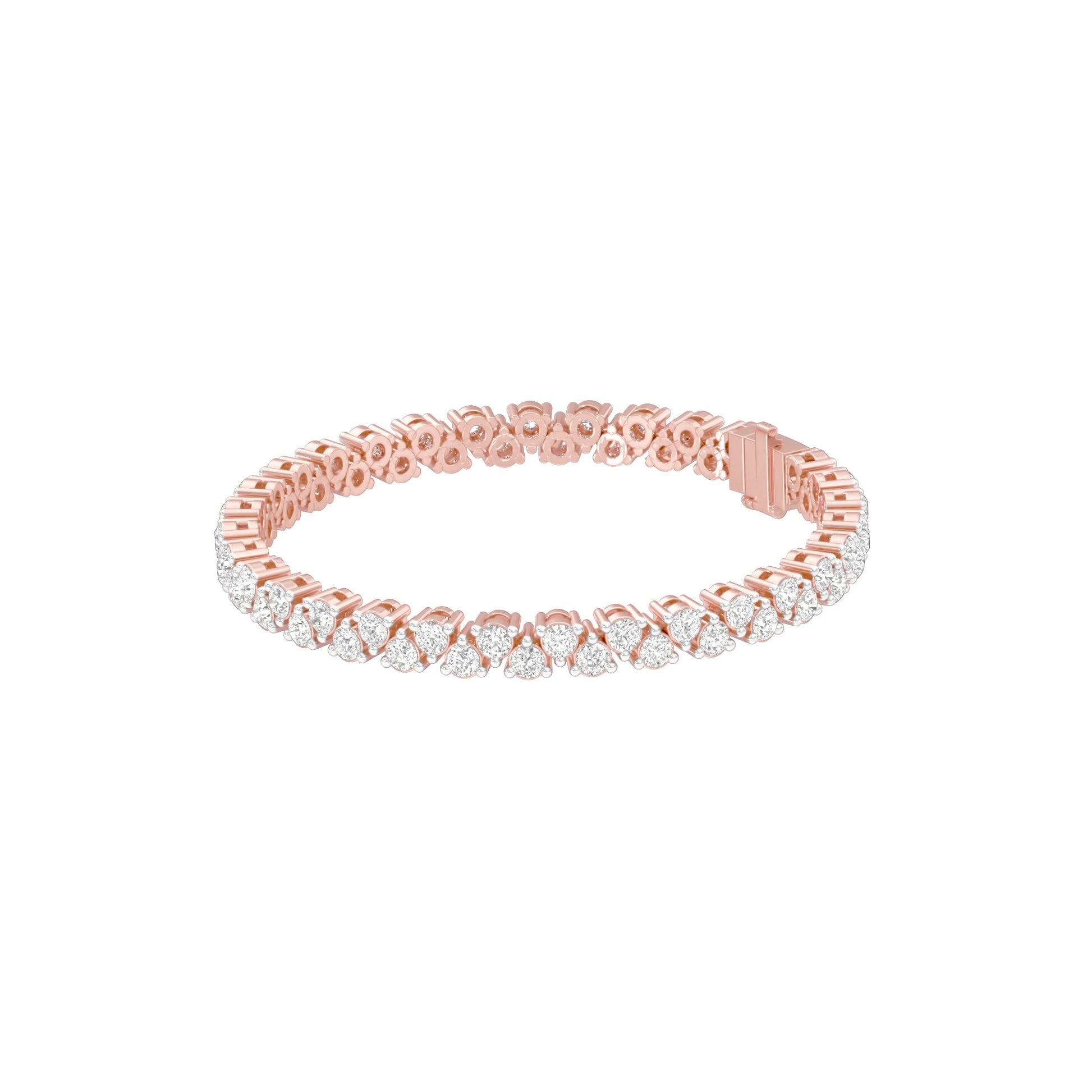 The Muse Loop Diamond Tennis Bracelet 18 KT / Rose Gold