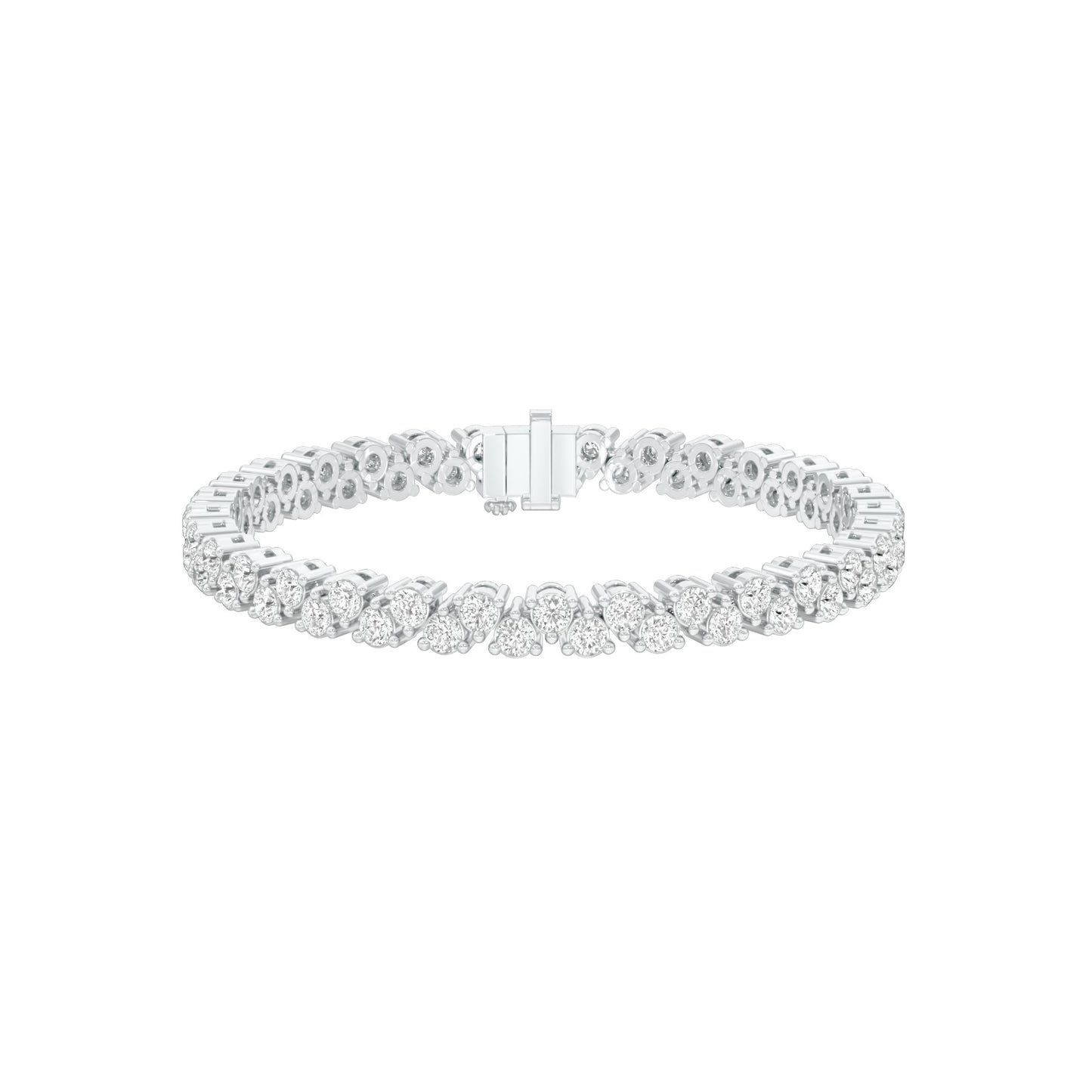 The Muse Loop Diamond Tennis Bracelet 18 KT / White Gold