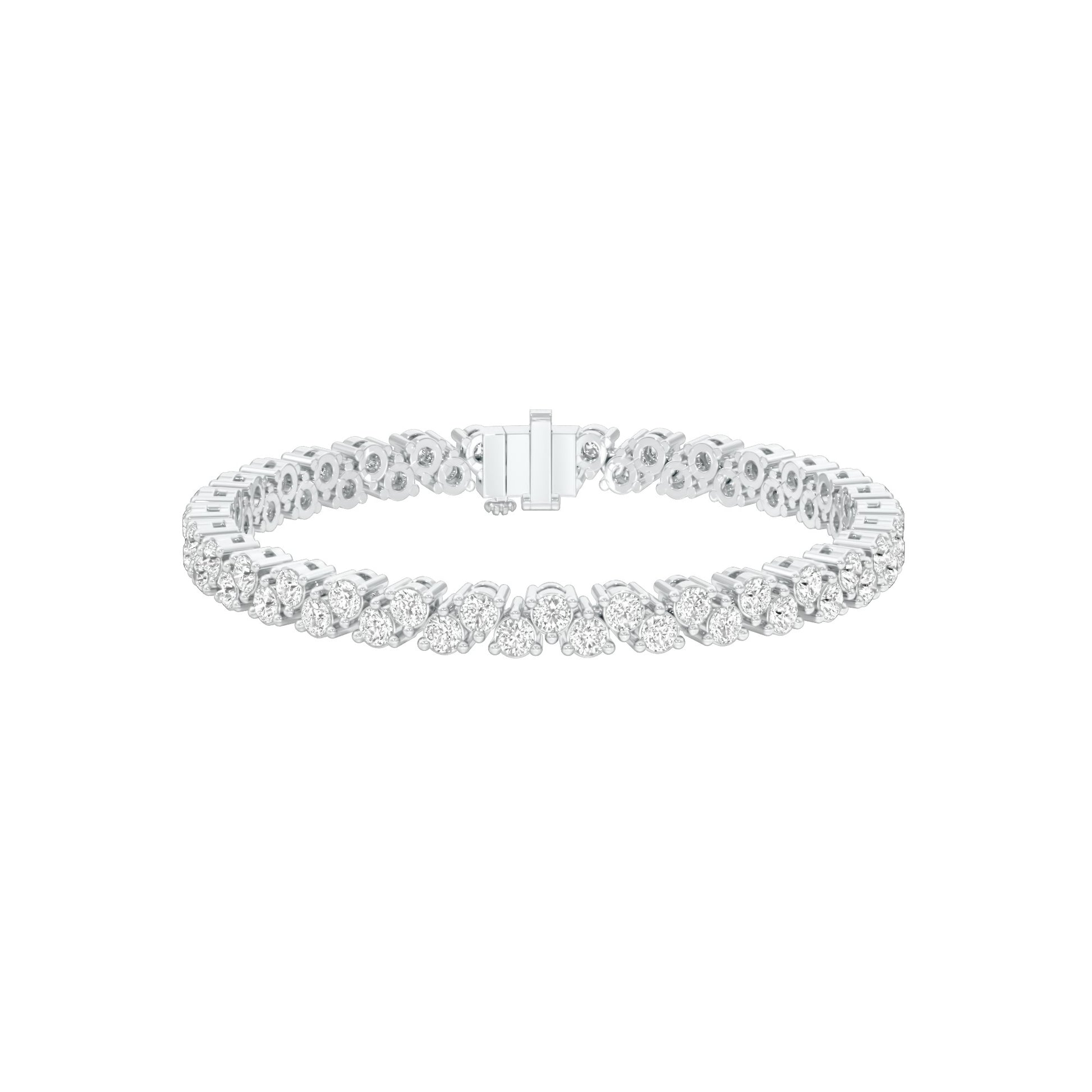 The Muse Loop Diamond Tennis Bracelet 18 KT / White Gold