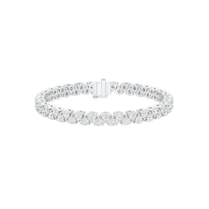 The Muse Loop Diamond Tennis Bracelet 18 KT / White Gold