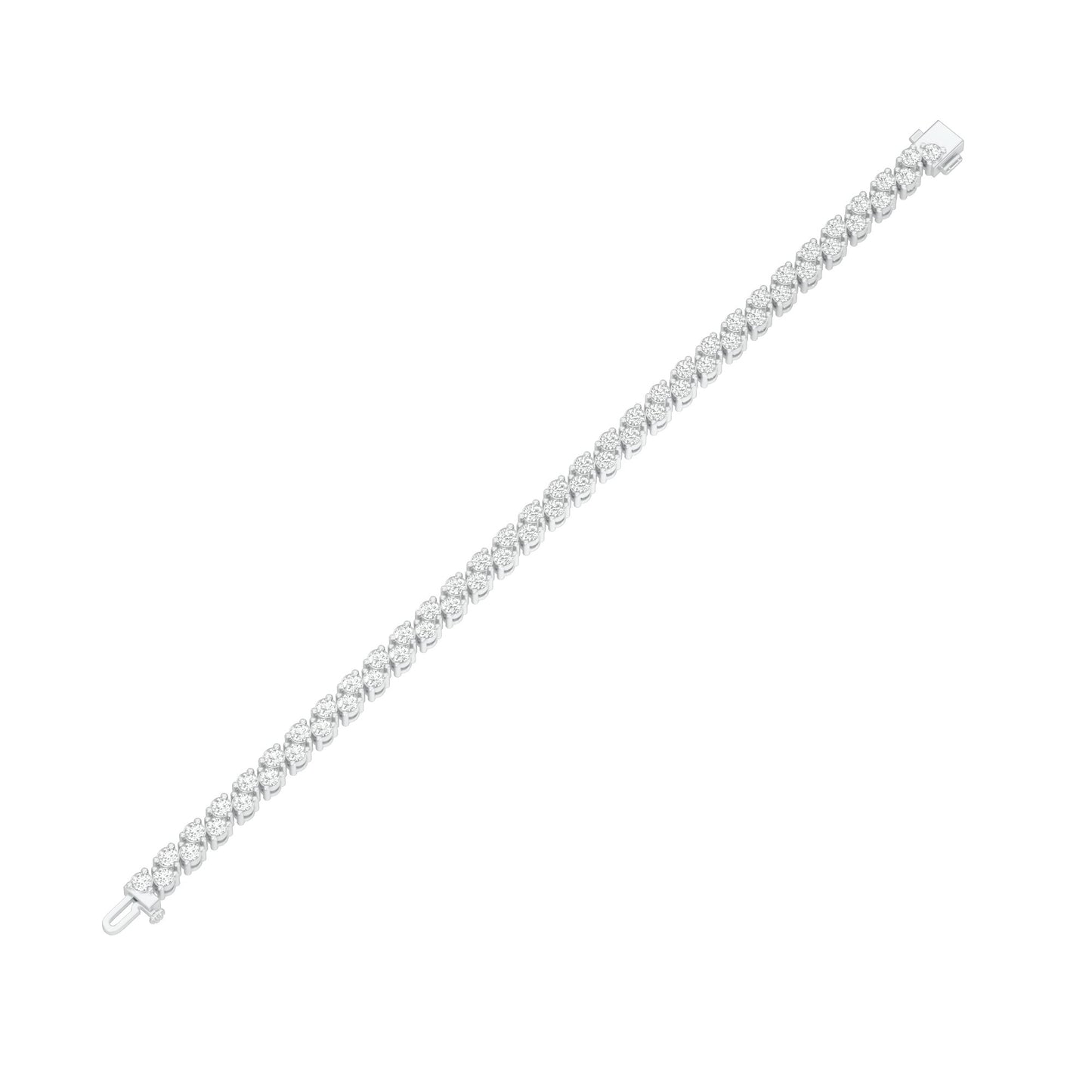 The Muse Loop Diamond Tennis Bracelet 18 KT / White Gold