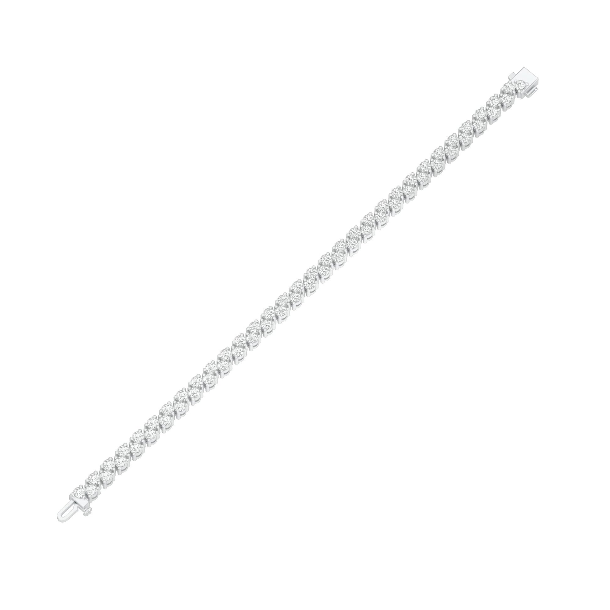 The Muse Loop Diamond Tennis Bracelet 18 KT / White Gold