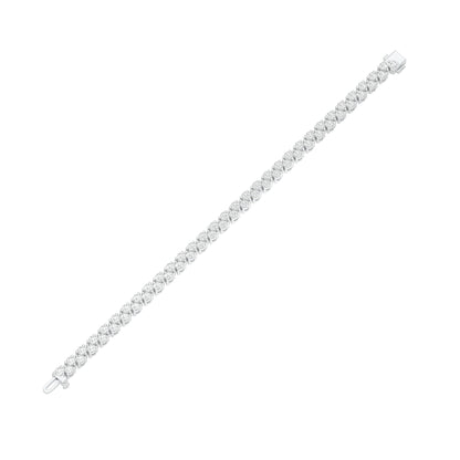 The Muse Loop Diamond Tennis Bracelet 18 KT / White Gold