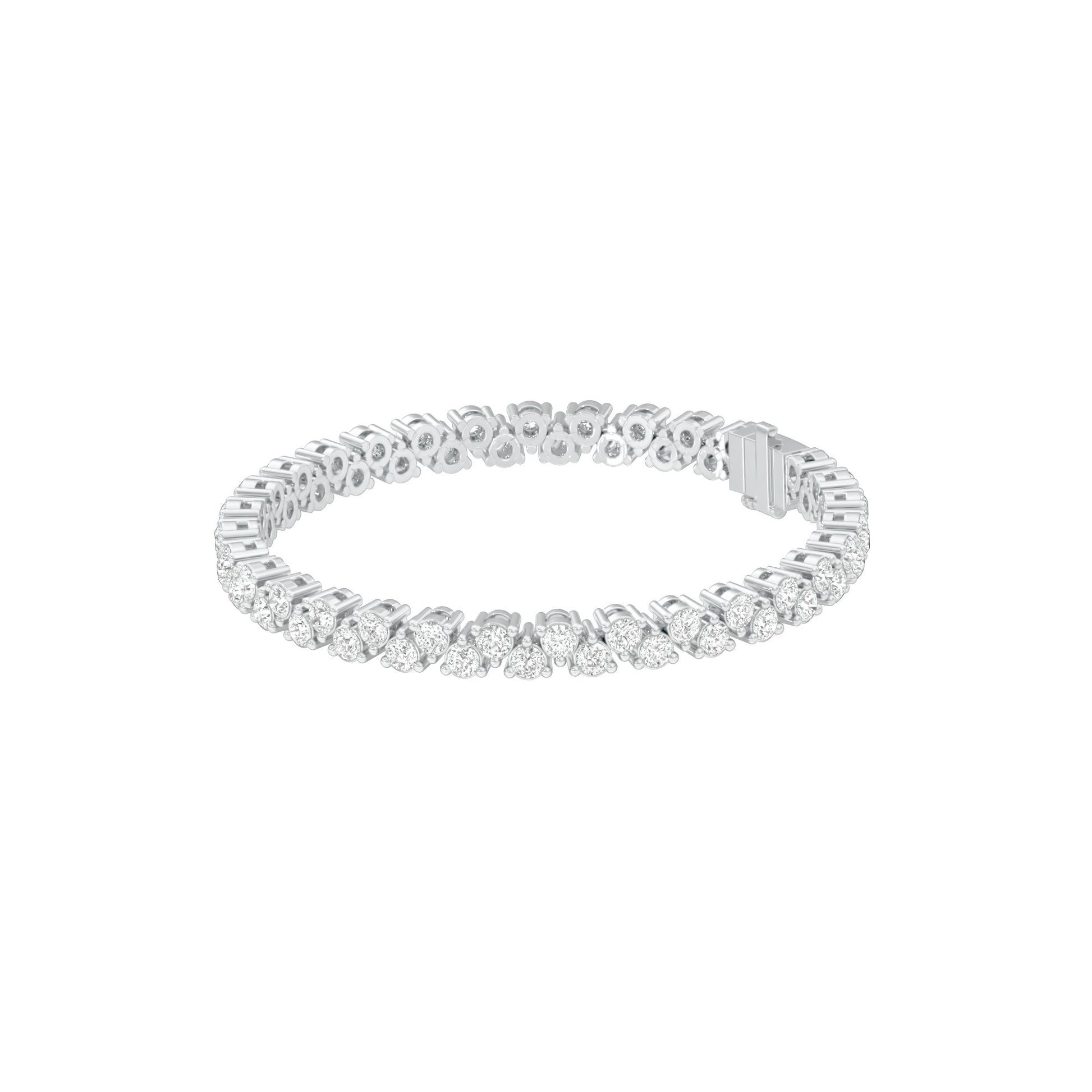 The Muse Loop Diamond Tennis Bracelet 18 KT / White Gold