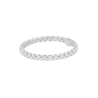 The Muse Loop Diamond Tennis Bracelet 18 KT / White Gold