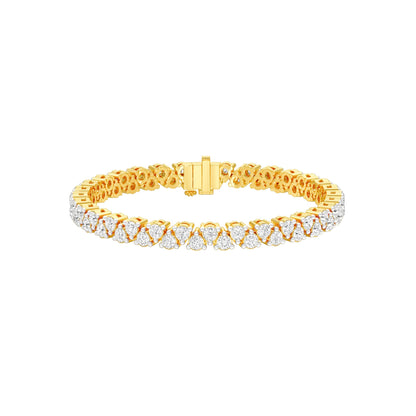 The Muse Loop Diamond Tennis Bracelet 18 KT / Yellow Gold