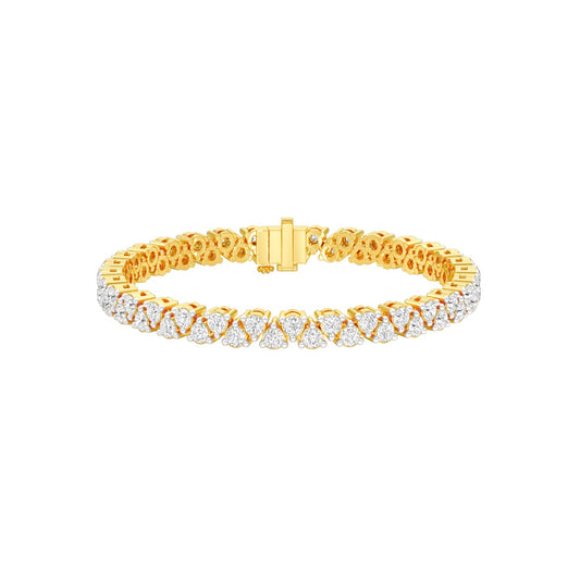 The Muse Loop Diamond Tennis Bracelet 18 KT / Yellow Gold
