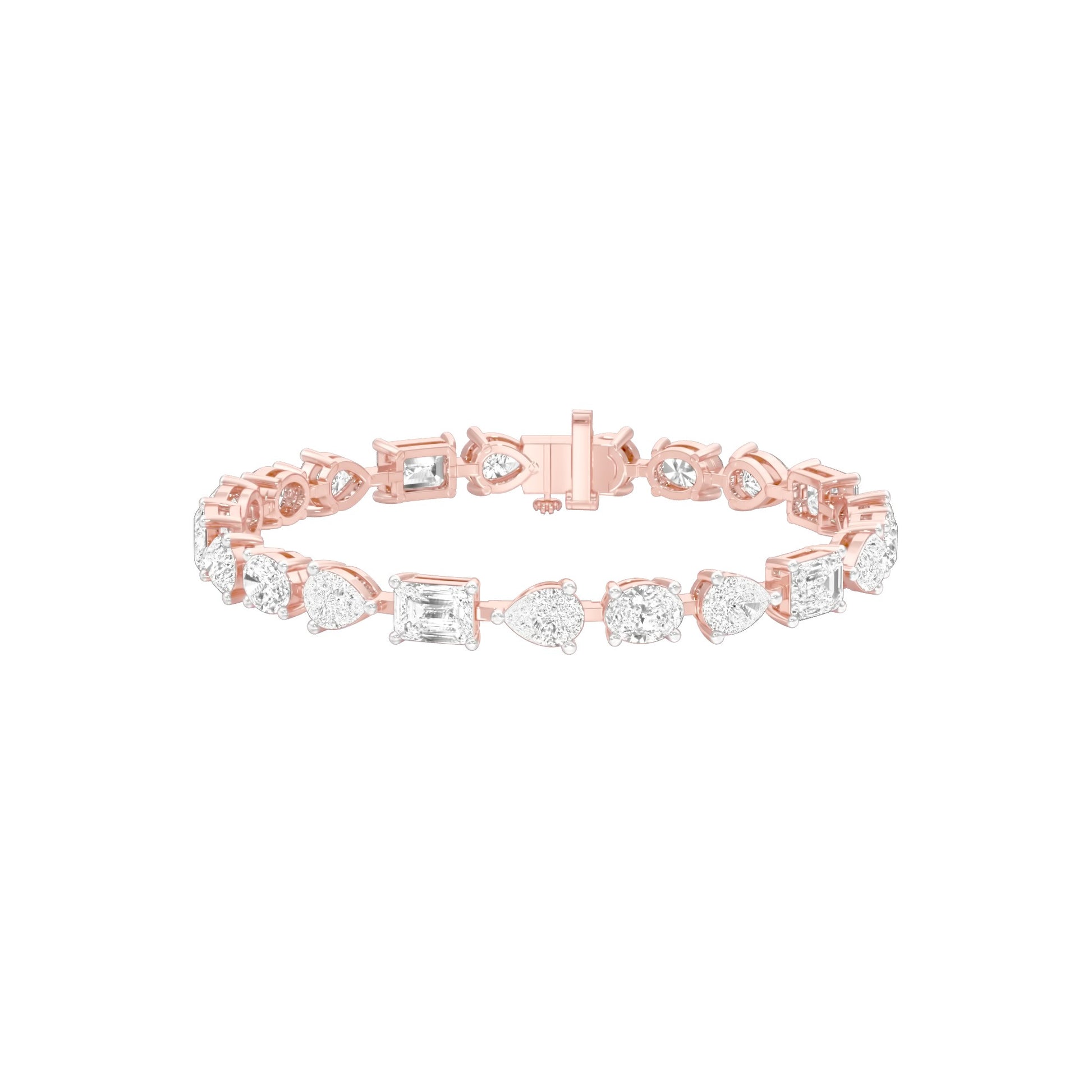 Follow No Rule Diamond Tennis Bracelet 18 KT / Rose Gold