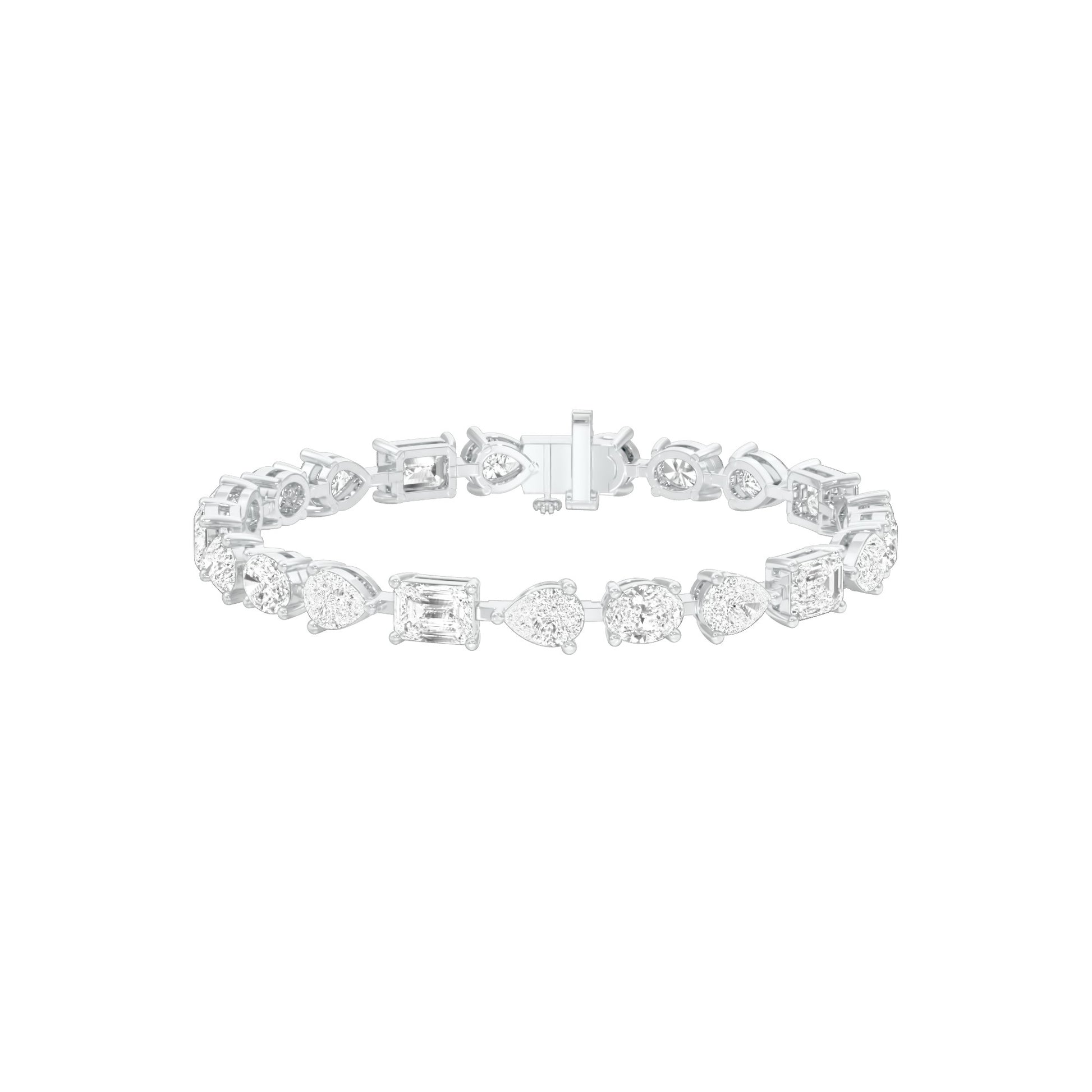 Follow No Rule Diamond Tennis Bracelet 18 KT / White Gold
