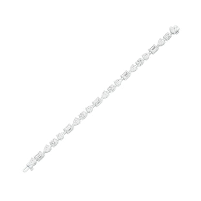 Follow No Rule Diamond Tennis Bracelet 18 KT / White Gold