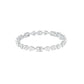 Follow No Rule Diamond Tennis Bracelet 18 KT / White Gold