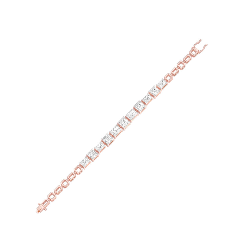 The Emerald Theory Diamond Tennis Bracelet 18 KT / Rose Gold