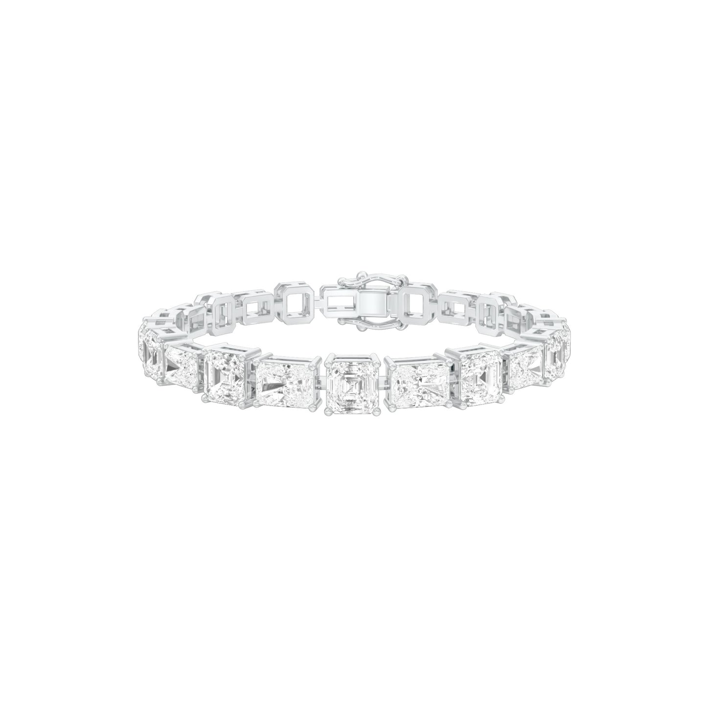 The Emerald Theory Diamond Tennis Bracelet 18 KT / White Gold