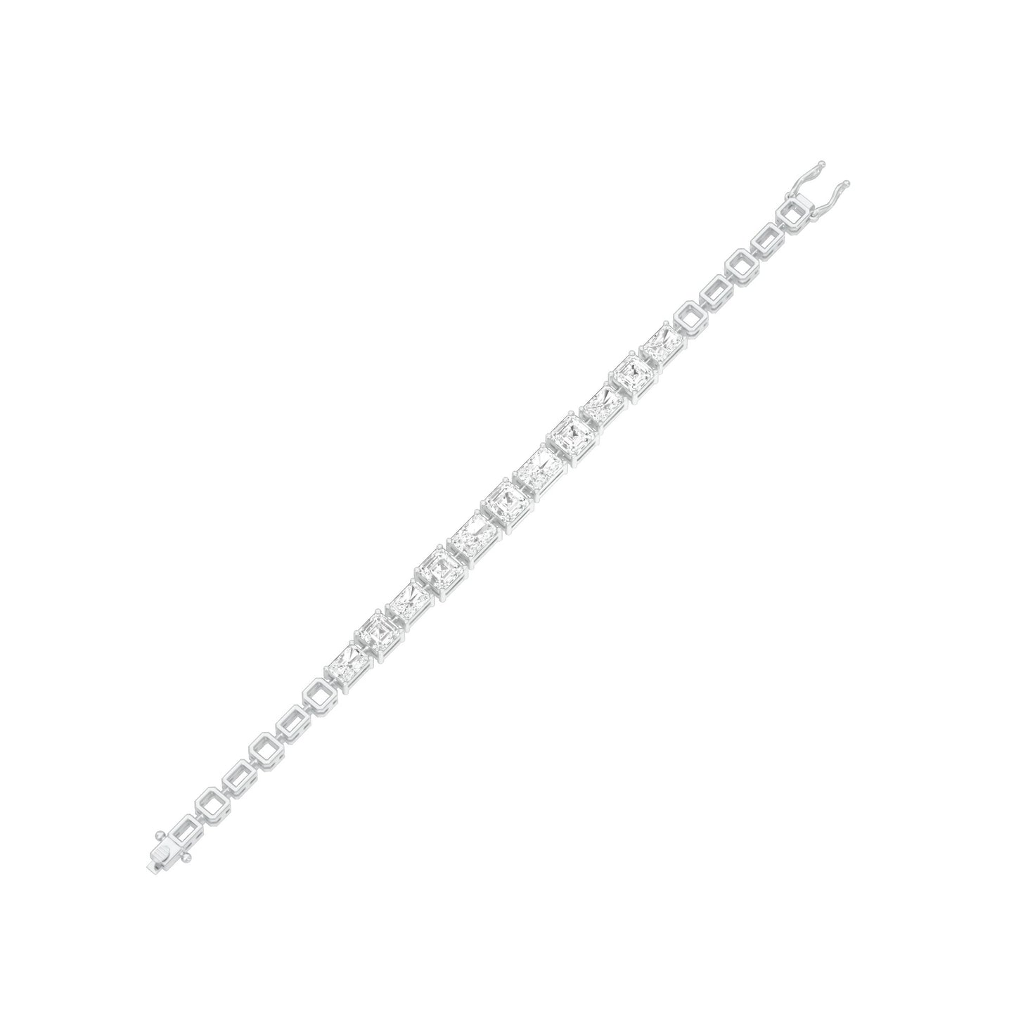 The Emerald Theory Diamond Tennis Bracelet 18 KT / White Gold
