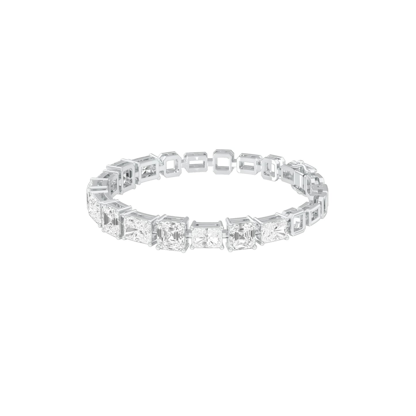 The Emerald Theory Diamond Tennis Bracelet 18 KT / White Gold