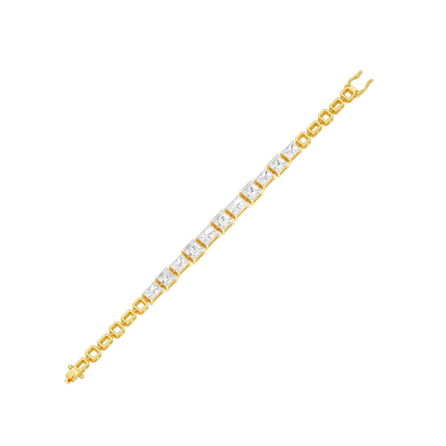 The Emerald Theory Diamond Tennis Bracelet 18 KT / Yellow Gold