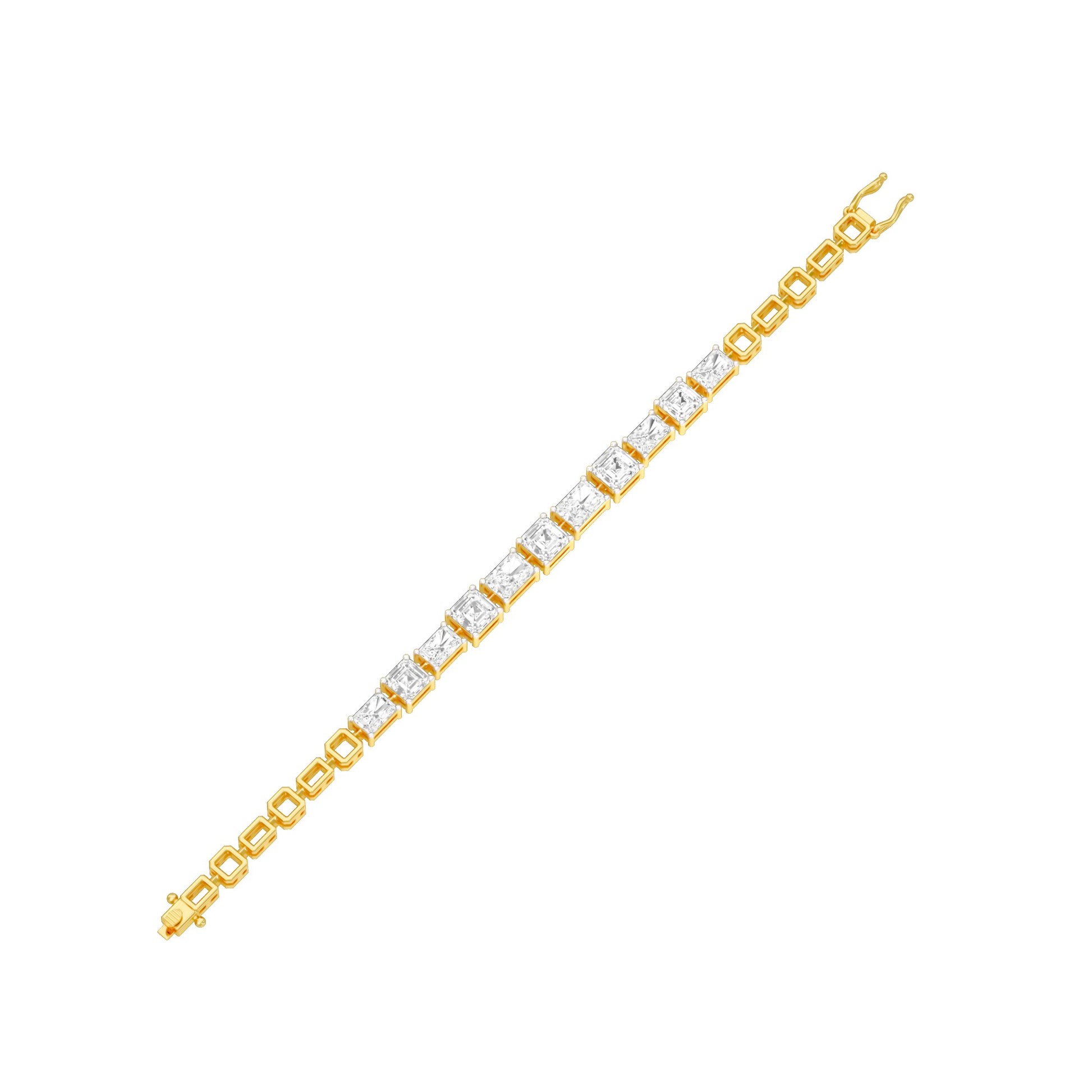 The Emerald Theory Diamond Tennis Bracelet 18 KT / Yellow Gold