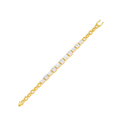 The Emerald Theory Diamond Tennis Bracelet 18 KT / Yellow Gold