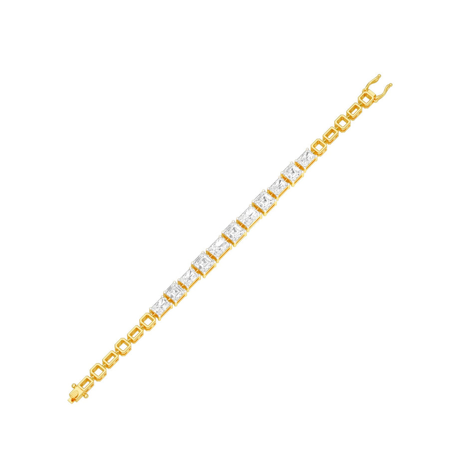 The Emerald Theory Diamond Tennis Bracelet 18 KT / Yellow Gold