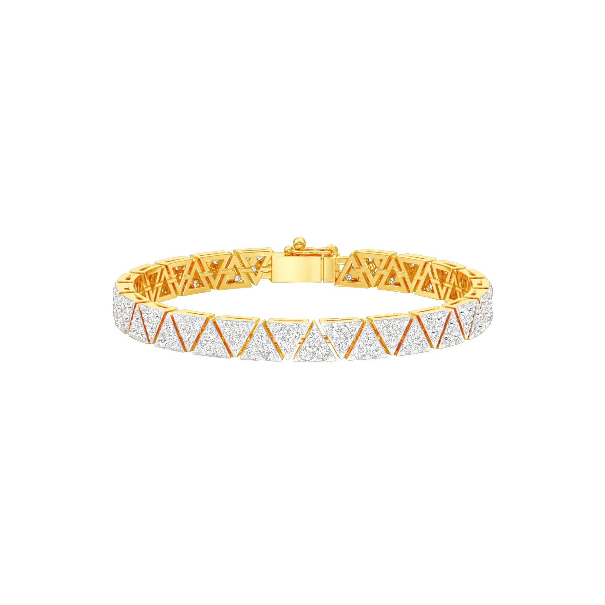 The Commitment Line Diamond Tennis Bracelet 18 KT / Yellow Gold