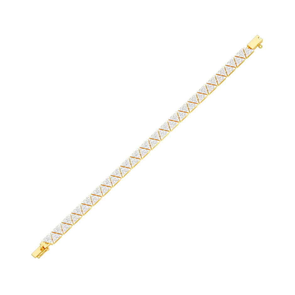 The Commitment Line Diamond Tennis Bracelet 18 KT / Yellow Gold